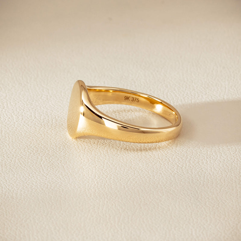 9ct Yellow Gold Classic Signet Ring - Ring - Walker & Hall