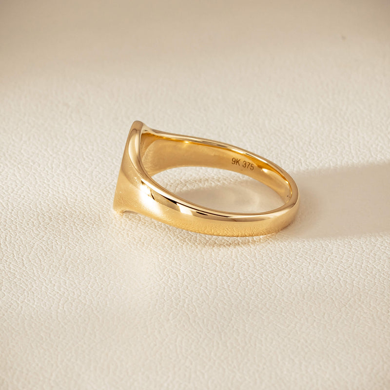 9ct Yellow Gold Classic Signet Ring - Ring - Walker & Hall