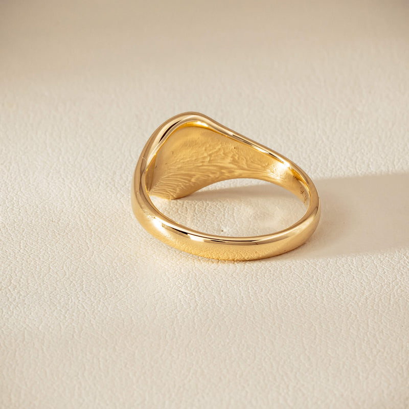 9ct Yellow Gold Classic Signet Ring - Ring - Walker & Hall
