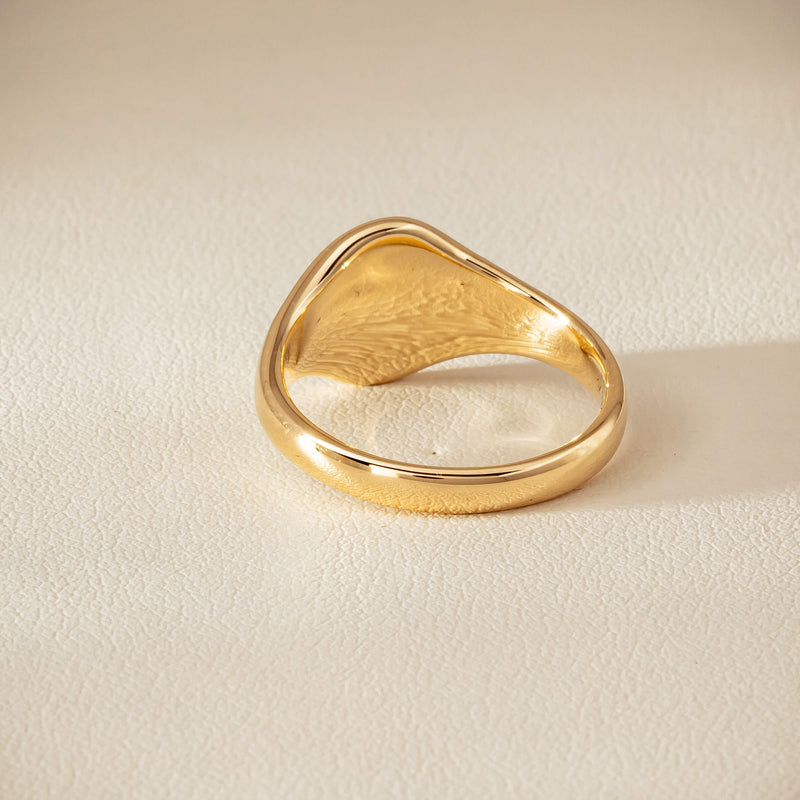 9ct Yellow Gold Classic Signet Ring - Ring - Walker & Hall