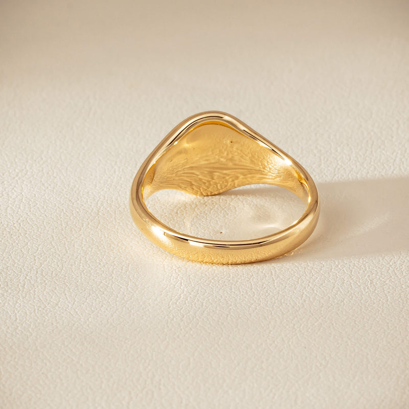 9ct Yellow Gold Classic Signet Ring - Ring - Walker & Hall