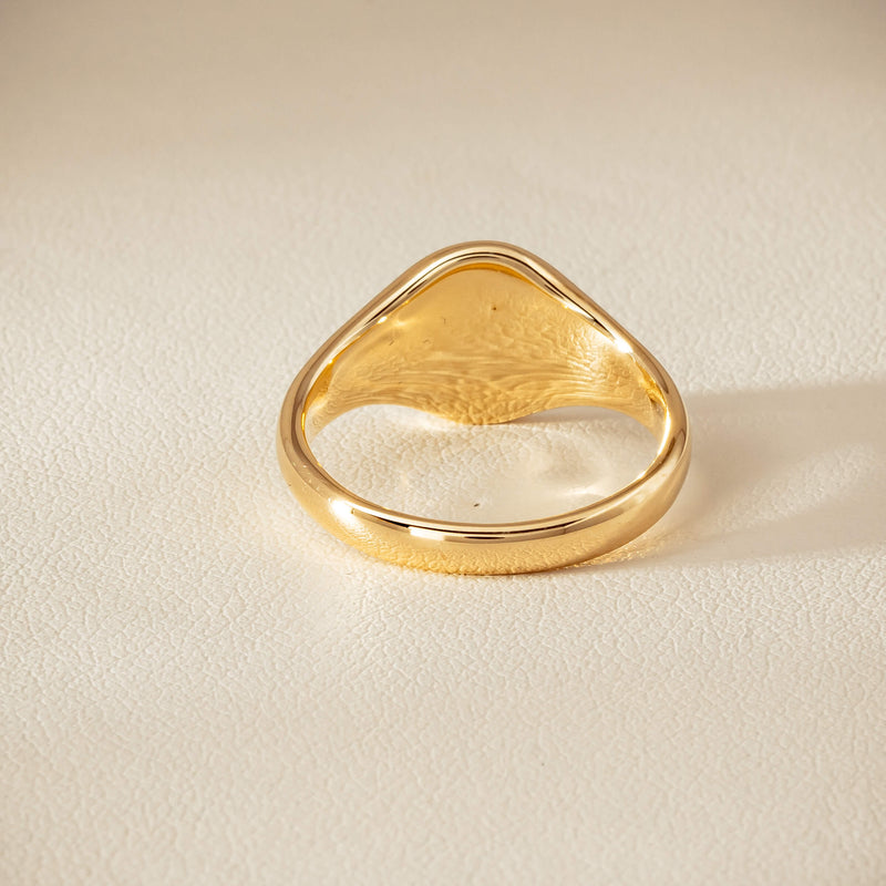 9ct Yellow Gold Classic Signet Ring - Ring - Walker & Hall