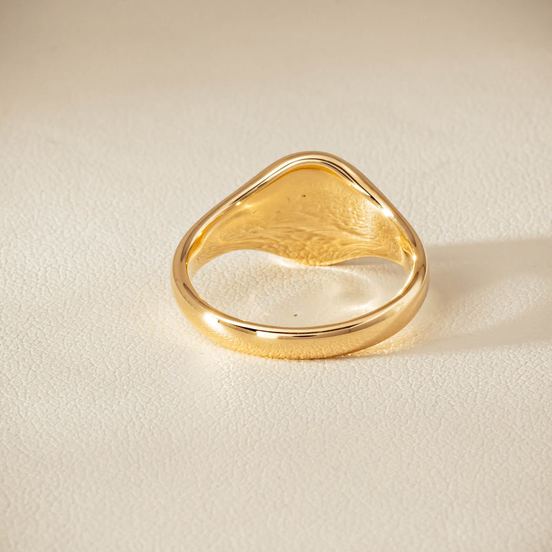 9ct Yellow Gold Classic Signet Ring - Ring - Walker & Hall