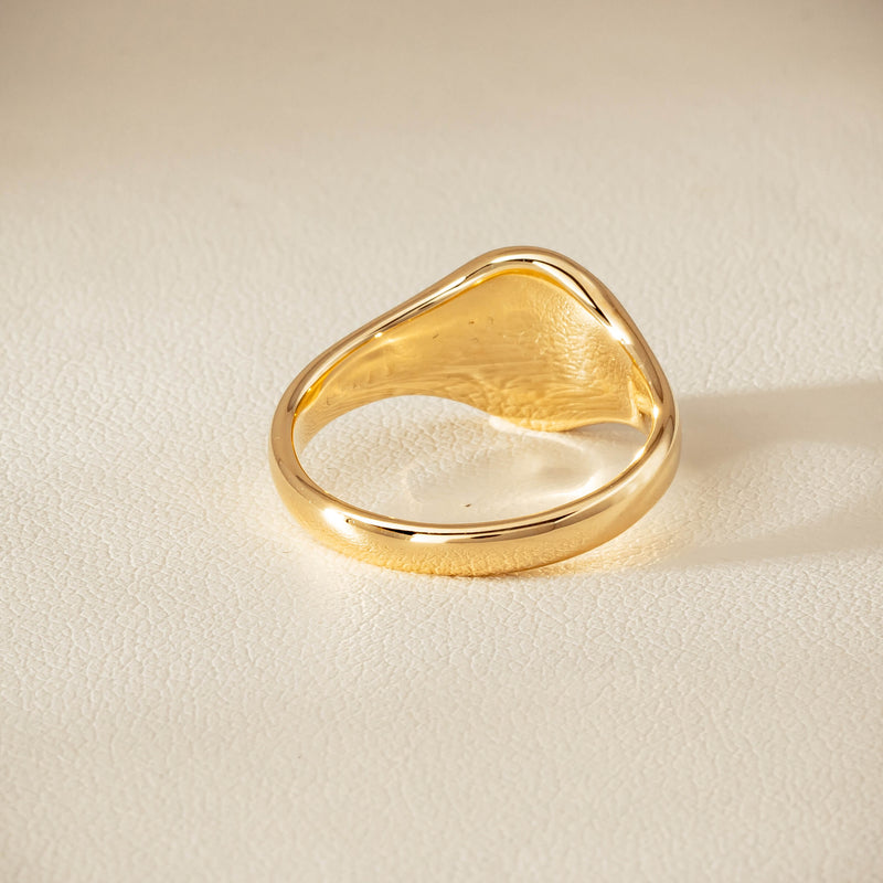 9ct Yellow Gold Classic Signet Ring - Ring - Walker & Hall