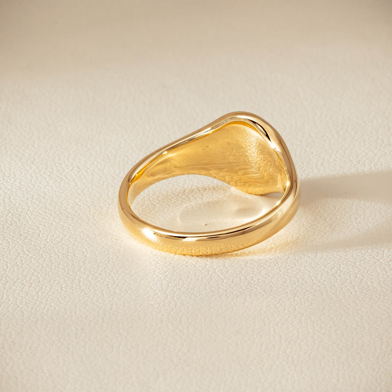 9ct Yellow Gold Classic Signet Ring - Ring - Walker & Hall