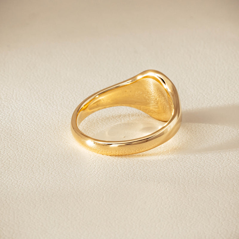 9ct Yellow Gold Classic Signet Ring - Ring - Walker & Hall