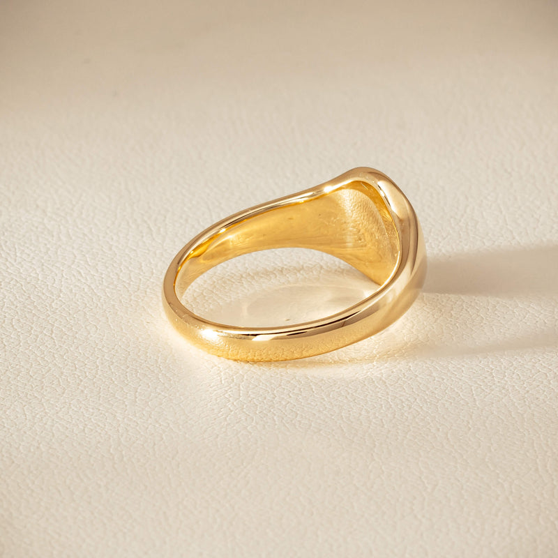 9ct Yellow Gold Classic Signet Ring - Ring - Walker & Hall