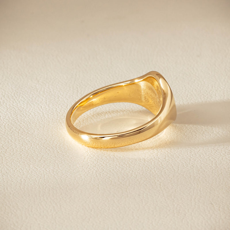 9ct Yellow Gold Classic Signet Ring - Ring - Walker & Hall