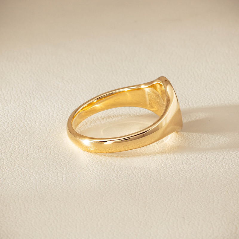 9ct Yellow Gold Classic Signet Ring - Ring - Walker & Hall