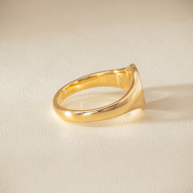 9ct Yellow Gold Classic Signet Ring - Ring - Walker & Hall
