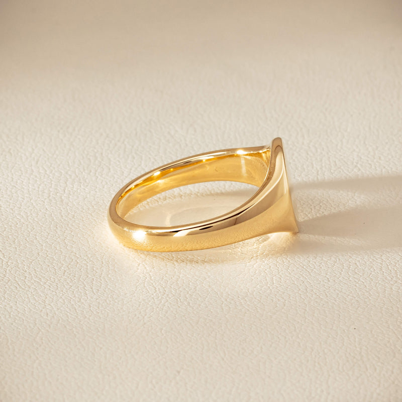 9ct Yellow Gold Classic Signet Ring - Ring - Walker & Hall