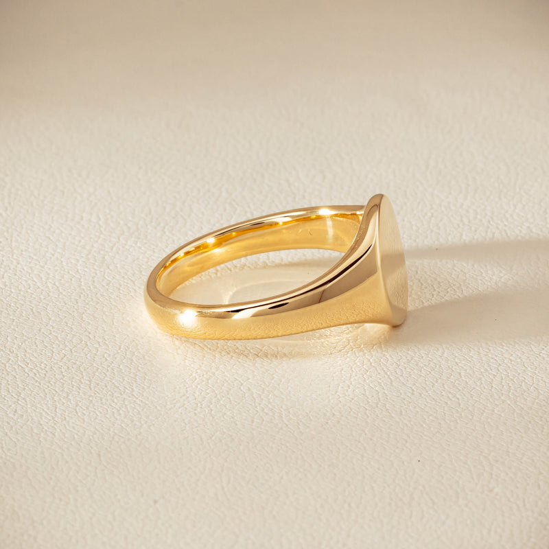 9ct Yellow Gold Classic Signet Ring - Ring - Walker & Hall