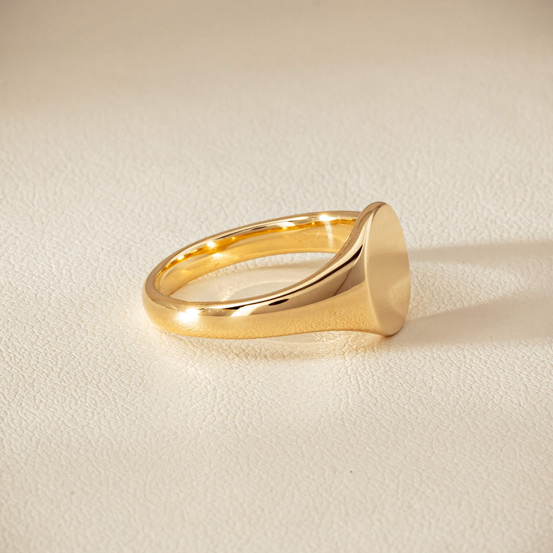 9ct Yellow Gold Classic Signet Ring - Ring - Walker & Hall