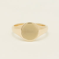 9ct Yellow Gold Classic Signet Ring - Ring - Walker & Hall
