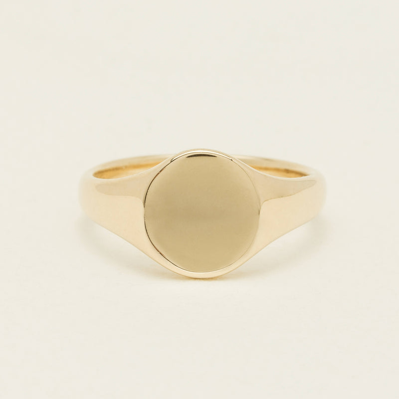 9ct Yellow Gold Classic Signet Ring - Ring - Walker & Hall
