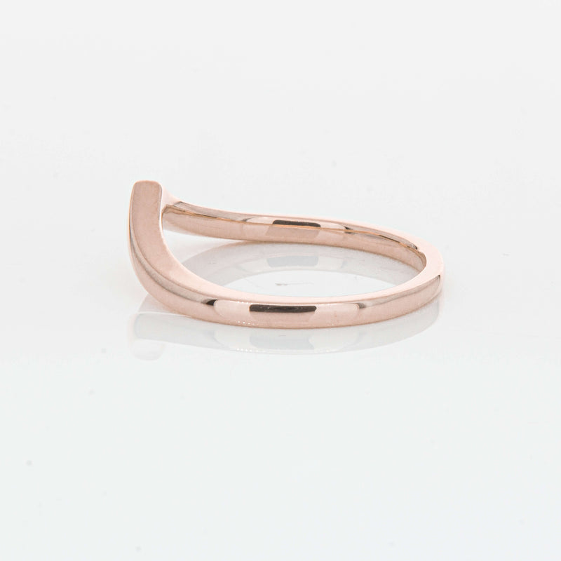 9ct Rose Gold Chevron Band-Ring-Walker & Hall