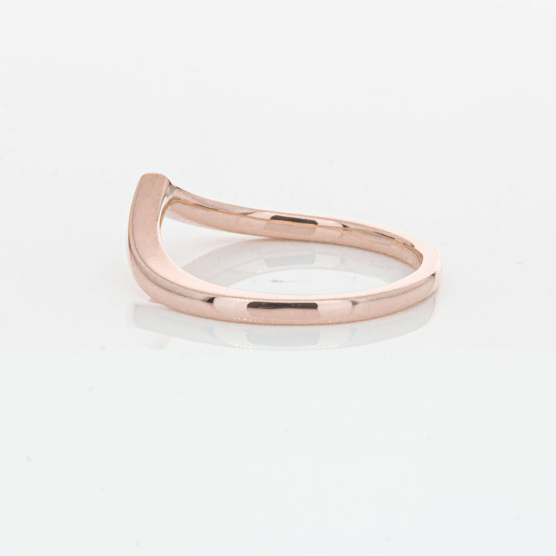 9ct Rose Gold Chevron Band-Ring-Walker & Hall