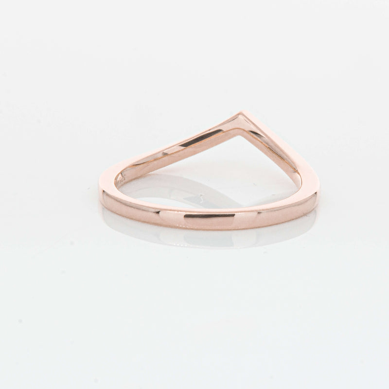 9ct Rose Gold Chevron Band-Ring-Walker & Hall