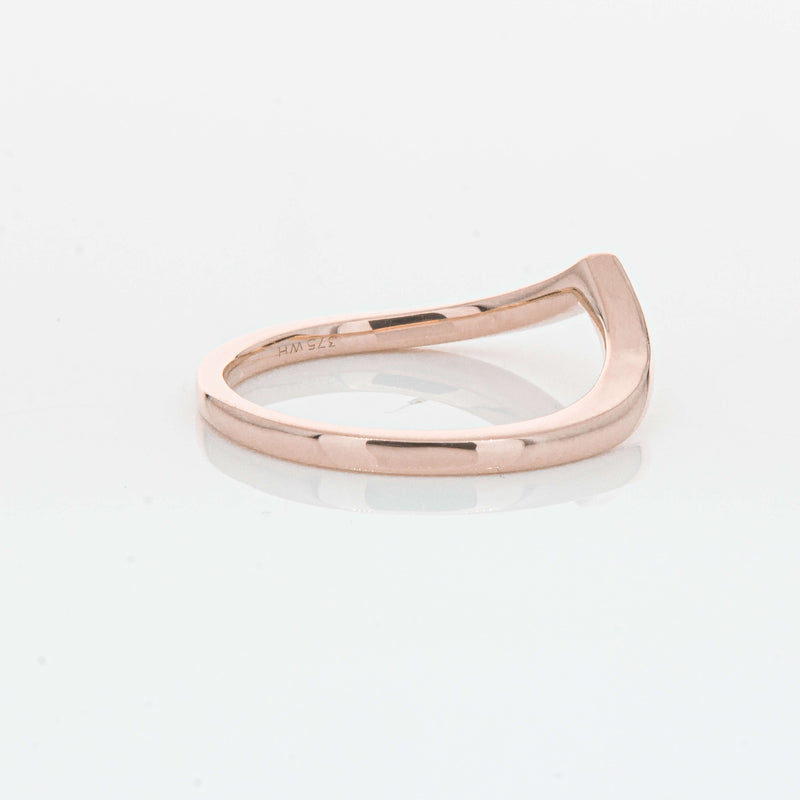9ct Rose Gold Chevron Band-Ring-Walker & Hall