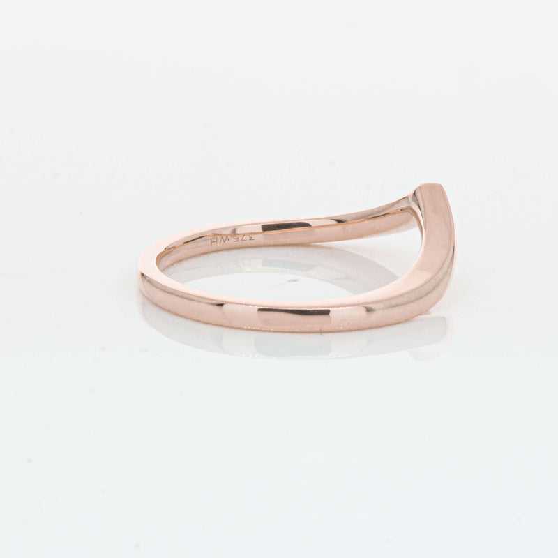 9ct Rose Gold Chevron Band-Ring-Walker & Hall