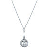 18ct White Gold Diamond Pendant-Necklace-Walker & Hall