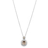 18ct White & Rose Gold 1.09ct Champagne Diamond Necklace-Necklace-Walker & Hall