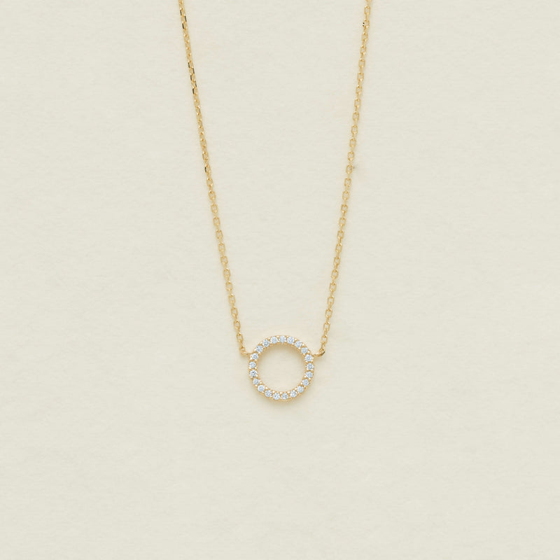 9ct Yellow Gold Diamond Forevermore Petite Pendant - Necklace - Walker & Hall