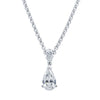 18ct White Gold 1.25ct Diamond Pendant-Necklace-Walker & Hall