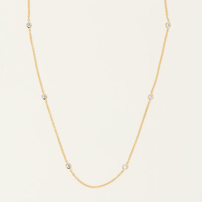 18ct Yellow Gold .50ct Diamond Natalia Chain Necklace - Necklace - Walker & Hall