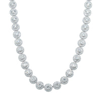 18ct White Gold 12.01ct Diamond Isla Necklace-Necklace-Walker & Hall