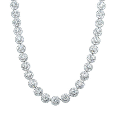 18ct White Gold 12.01ct Diamond Isla Necklace-Necklace-Walker & Hall