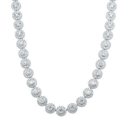 18ct White Gold 12.01ct Diamond Isla Necklace-Necklace-Walker & Hall
