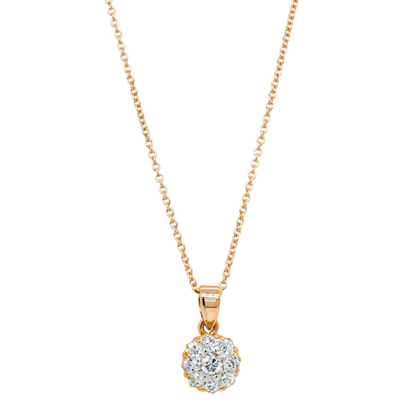 Deja Vu 16ct Rose Gold .56ct Diamond Pendant-Necklace-Walker & Hall