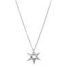 18ct White Gold Astra Star Necklace-Necklace-Walker & Hall
