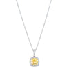 18ct White Gold Yellow Diamond Necklace-Necklace-Walker & Hall