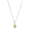 18ct White Gold .72ct Yellow Diamond Necklace-Necklace-Walker & Hall