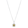18ct White Gold 1.20ct Yellow Diamond Isla Pendant-Necklace-Walker & Hall