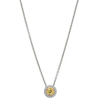 18ct White Gold .25ct Yellow Diamond Isla Pendant-Necklace-Walker & Hall