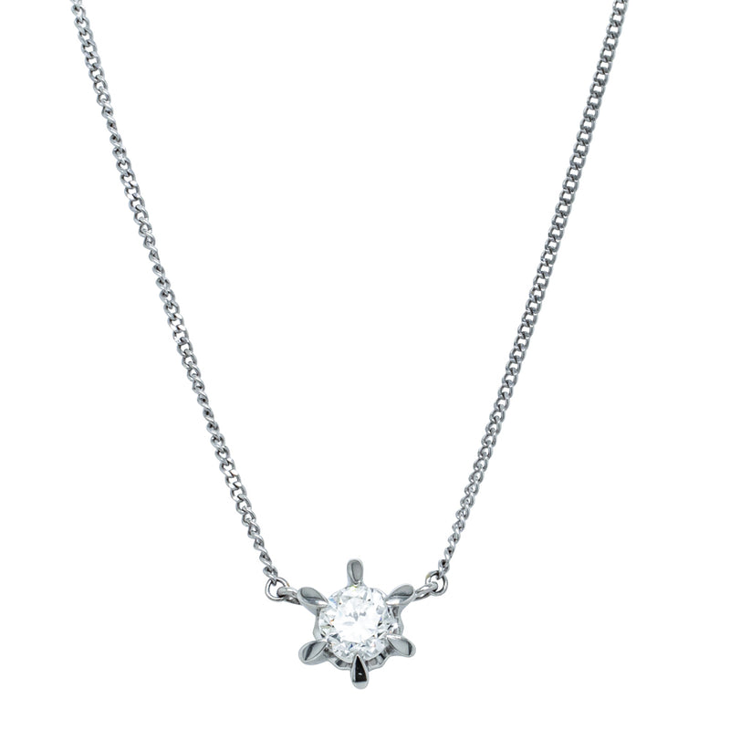 Deja Vu Platinum .69ct Diamond Pendant-Necklace-Walker & Hall