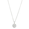 18ct White Gold 2.00ct Diamond Lotus Pendant-Necklace-Walker & Hall