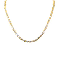18ct Yellow Gold Diamond Embrace Necklace-Necklace-Walker & Hall