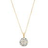 18ct Yellow Gold 2.00ct Diamond Lotus Pendant-Necklace-Walker & Hall