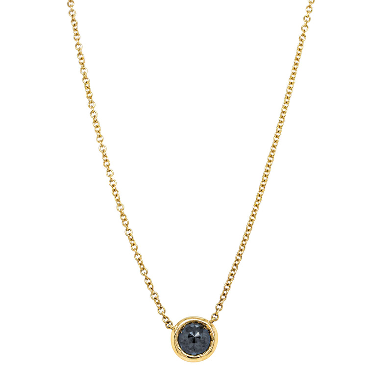 18ct Yellow Gold .66ct Black Diamond Natalia Pendant-Necklace-Walker & Hall