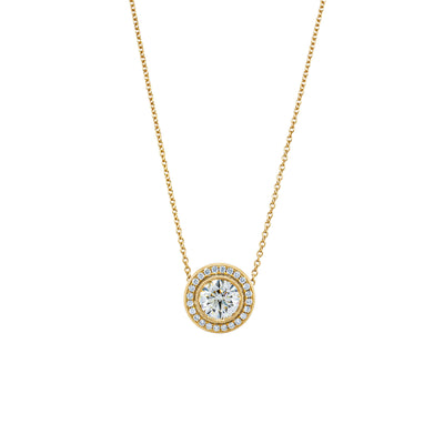 18ct Yellow Gold 1.50ct Diamond Isla Pendant-Necklace-Walker & Hall