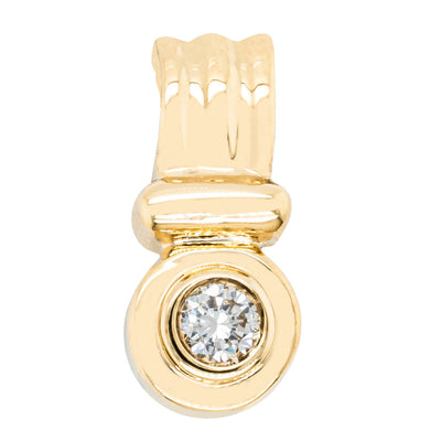 Deja Vu 18ct Yellow Gold .22ct Diamond Enhancer-Pendant-Walker & Hall