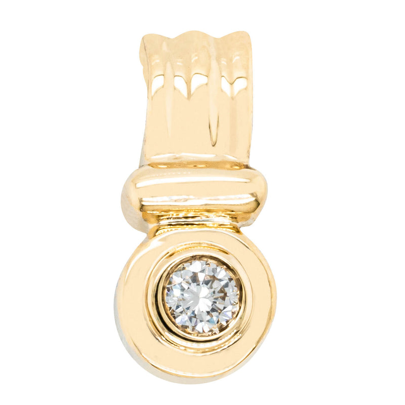 Deja Vu 18ct Yellow Gold .22ct Diamond Enhancer-Pendant-Walker & Hall