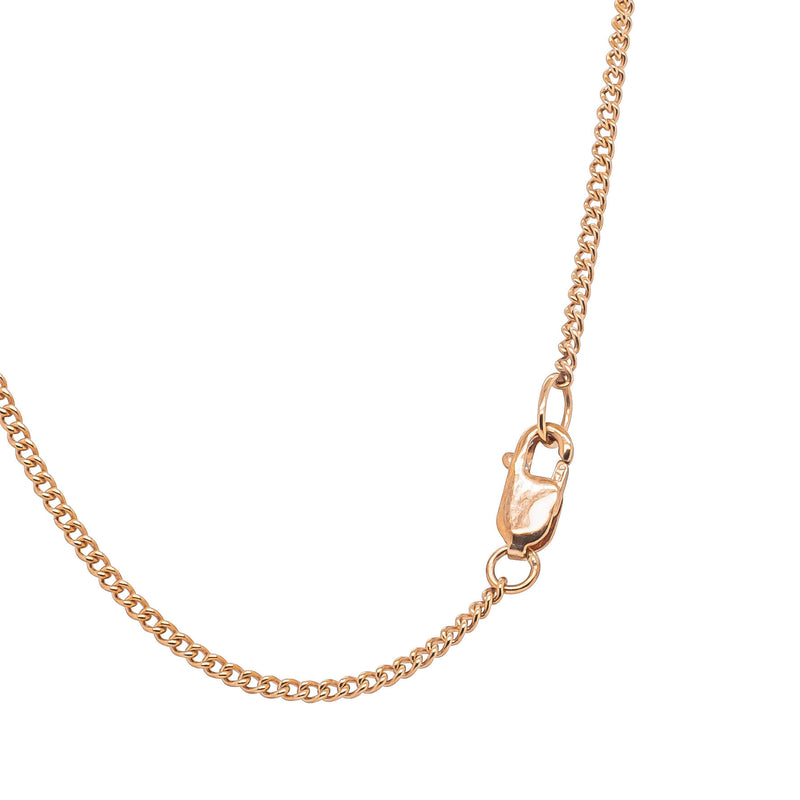 Vintage 9ct Rose Gold .20ct Diamond Heart Pendant-Necklace-Walker & Hall