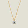 18ct Yellow Gold 1.23ct Reclaimed Diamond Blossom Pendant - Necklace - Walker & Hall