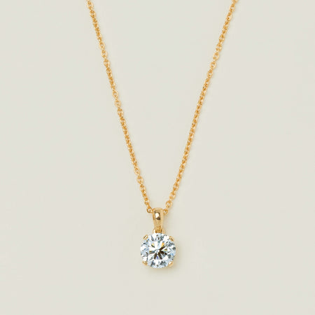 18ct Yellow Gold 1.23ct Reclaimed Diamond Blossom Pendant - Necklace - Walker & Hall
