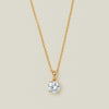 18ct Yellow Gold 1.09ct Reclaimed Diamond Blossom Pendant - Necklace - Walker & Hall
